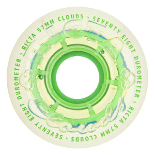 Ricta Skateboard Wheels 57mm Clear Splatter Clouds 78A Camo Green