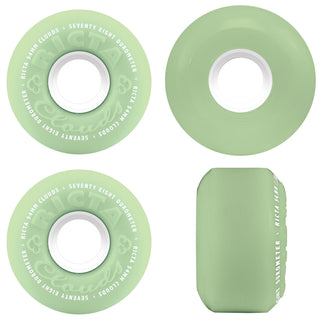 Ricta Skateboard Wheels 54mm Clouds 78A Glow in the Dark