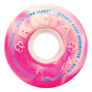 Ricta Skateboard Wheels 56mm Clouds Swirl 78A Pink Swirl (Soft Cruiser)