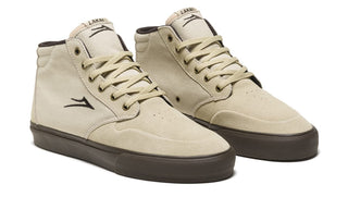 Lakai Skateboard Shoes Riley 3 High Cream/Gum Suede
