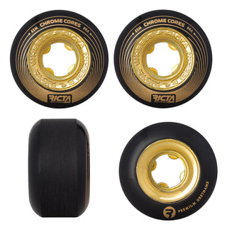 Ricta Wheels Chrome Core 52mm 99A Black/Gold