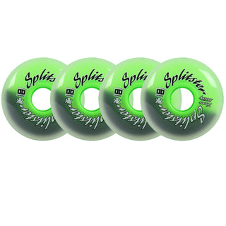 Rink Rat Roller Hockey Wheels Rinkster Splitster 76mm XXX Grip Black/Green 4-Pack