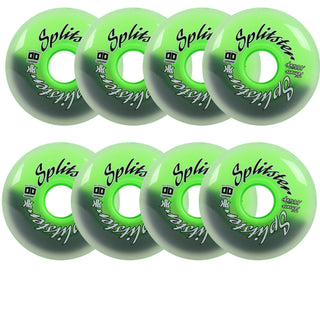 Rink Rat Roller Hockey Wheels Rinkster Splitster 76mm XXX Grip Black/Green 8-Pack