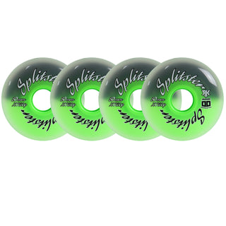 Rink Rat Roller Hockey Wheels Rinkster Splitster 80mm XXX Grip Black/Green 4-Pack
