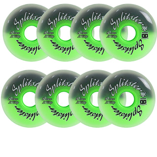 Rink Rat Roller Hockey Wheels Rinkster Splitster 80mm XXX Grip Black/Green 8-Pack