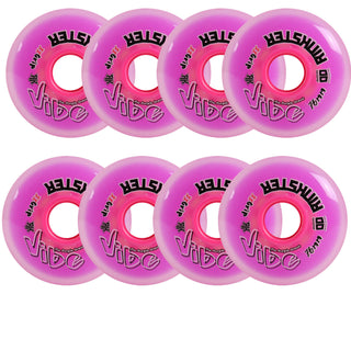 Rink Rat Roller Hockey Wheels Rinkster Vibe 76mm XX Grip Purple 8-Pack