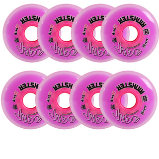 Rink Rat Roller Hockey Wheels Rinkster Vibe 80mm XX Grip Purple 8-Pack
