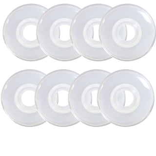 Rink Rat Roller Hockey Wheels Rinkster Ghost 76mm / 80mm HiLo XX Grip White/Clear 8-Pack