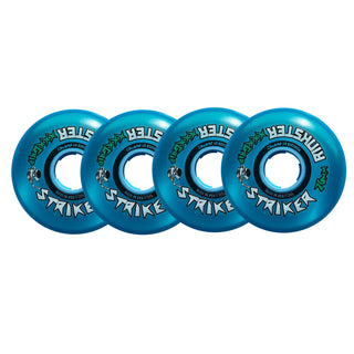 Rink Rat Roller Hockey Wheels Rinkster Striker 76mm XXX Grip Blue 4-Pack