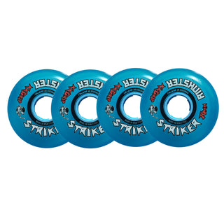 Rink Rat Roller Hockey Wheels Rinkster Striker 76mm XX Grip Blue 4-Pack