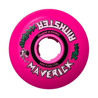 Rink Rat Roller Hockey Wheels Rinkster Maverick 76mm / 80mm HiLo XXX Grip Pink 8-Pack