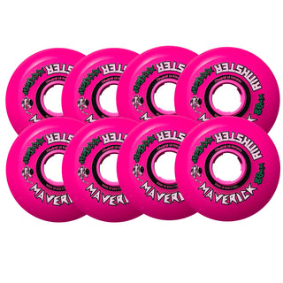 Rink Rat Roller Hockey Wheels Rinkster Maverick 80mm XXX Grip Pink 8-Pack