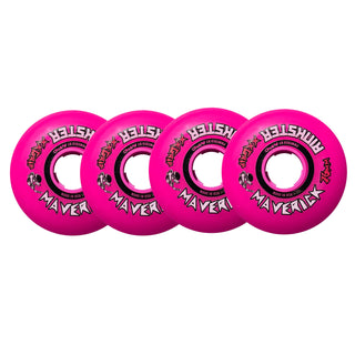 Rink Rat Roller Hockey Wheels Rinkster Maverick 76mm XX Grip Pink 4-Pack