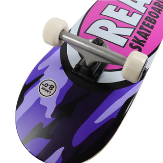 Real Complete Oval Camo Purple 8.0" Factory Assembled