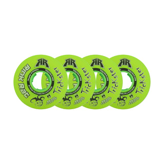 Rink Rat Roller Hockey Wheels - Trickster XXX 68mm 76A Green/Black (4-Pack)