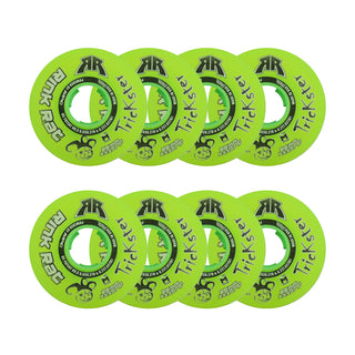 Rink Rat Roller Hockey Wheels - Trickster XXX 68mm 76A Green/Black (8-Pack)