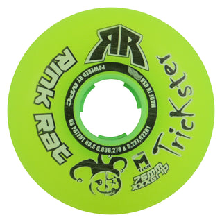 Rink Rat Roller Hockey Wheels - Trickster XXX 76mm 76A Green/Black (Single)