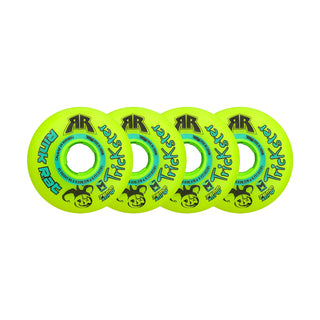 Rink Rat Roller Hockey Wheels - Trickster X 76mm 84A Green/Blue (4-Pack)