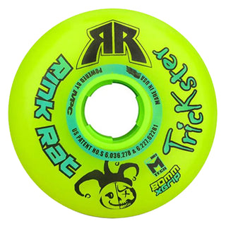 Rink Rat Roller Hockey Wheels - Trickster X 76/80 HiLo 84A Green/Blue (8-Pack)