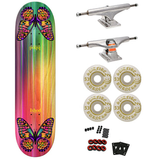 Real Premium Skateboard with Indy Trucks, Spitfire Wheels 8.3" Ishod Rainbow Monarch TT Easyrider