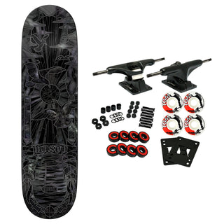 Real Skateboard Complete Mason Silva Black Sunday Cathedral Black 8.25" x 32"