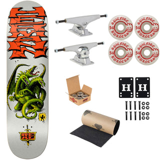Real Premium Skateboard Complete Hermann Dragon Slayer 8.5" Ft. Krux/Spitfire/Independent