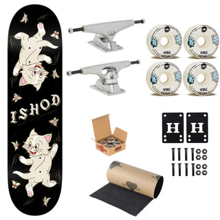 Real Premium Complete Skateboard Ishod Kitten Scratch Twin Tail 8.5" Ft. Krux/SML/Independent