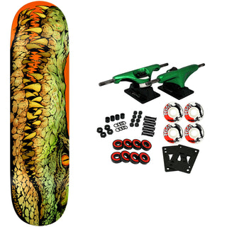 Real Skateboard Complete Zion Swamp Puppy Heavyweight Orange 8.28" x 31.7"