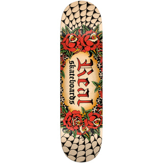 Real Skateboard Deck Harry Lintell Team Oval White 8.5" x 32.18"