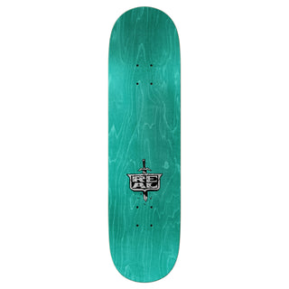 Real Skateboard Deck Hermann Dragon Slayer Silver 8.5" x 31.85"
