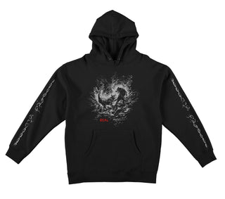 Real Skateboards Hoody Dog Bite Black