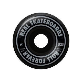 Real Skateboard Complete Hatched Oval Red 8.0" x 31.8" Factory Assembled