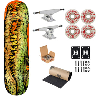 Real Premium Skateboard Complete Zion Swamp Puppy Heavyweight 8.28" Ft. Krux/Spitfire/Independent