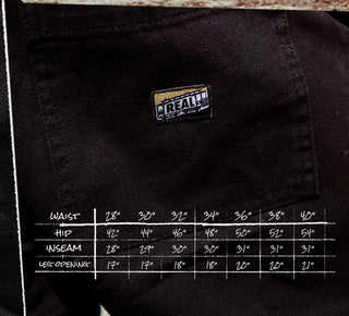 Real Skateboards Pants Tough Threads Custom Canvas Black