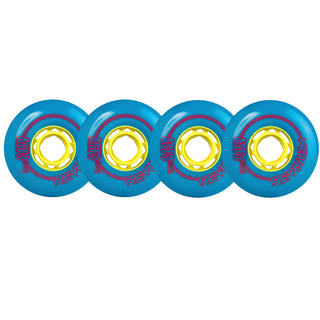 Revision Roller Hockey Wheels Outdoor 76mm Asphalt 90A Blue 4-Pack