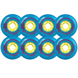 Revision Roller Hockey Wheels Outdoor 76mm Asphalt 90A Blue 8-Pack