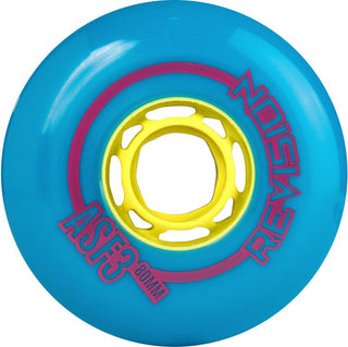 Revision Roller Hockey Wheels Outdoor 80mm Asphalt 90A Blue Single Wheel