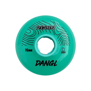 Rink Rat Roller Hockey Wheels Rinkster Dangl 76mm X Grip Teal/Blue (Single)
