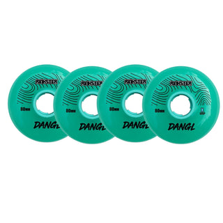 Rink Rat Roller Hockey Wheels Rinkster Dangl Teal/Blue 4-Pack