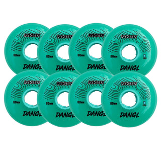 Rink Rat Roller Hockey Wheels Rinkster Dangl Teal/Blue 8-Pack