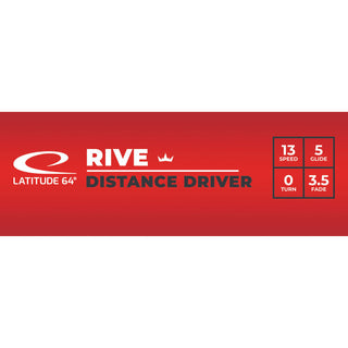 Latitude 64 Disc Golf Royal Grand Rive Distance Driver 13/5/0/3.5 Blue/Blue 175 grams