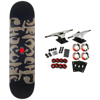 Chocolate Skateboard Complete Chris Roberts Ink Blot Twin Navy 8.25" x 31.875"