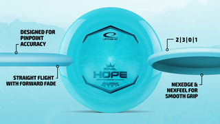 Latitude 64 Disc Golf Royal Grand Hope Putter 2/3/0/1 Blue/Gold 175 grams