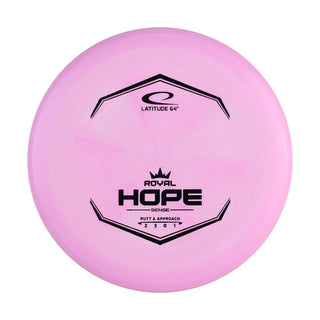 Latitude 64 Disc Golf Putter Royal Sense Hope 2/3/0/1 Pink/Black 174 grams