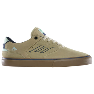 Emerica Skateboard Shoes The Low Vulc Tan/Blue/Green