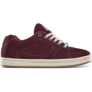 Es Skateboard Shoes Accel Burgundy/Tan
