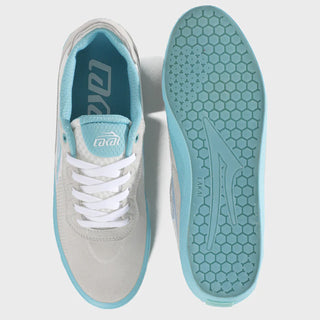 Lakai Skateboard Shoes Essex Elite White Suede Aqua