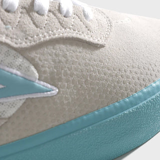Lakai Skateboard Shoes Essex Elite White Suede Aqua
