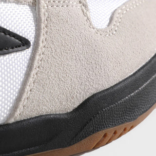 Lakai Skateboard Shoes Telford Low White Suede Cordura Black