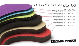 S-One Skateboard Helmet Mega Lifer White Gloss + 2 Sizing Liners